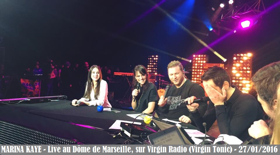 Live de Marina au Dôme (29/01/16)