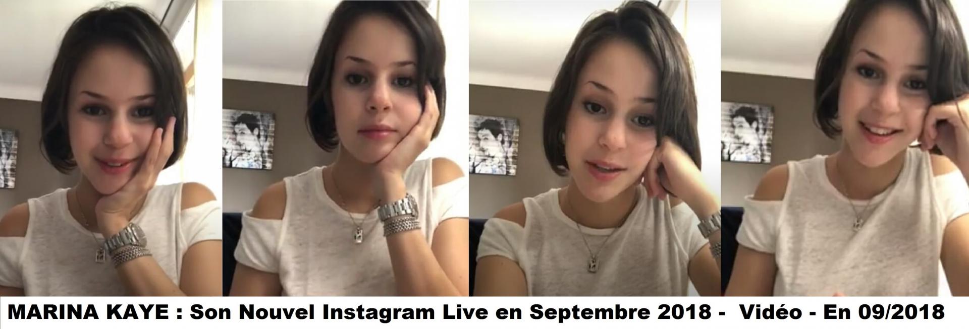Instagram Live de Marina