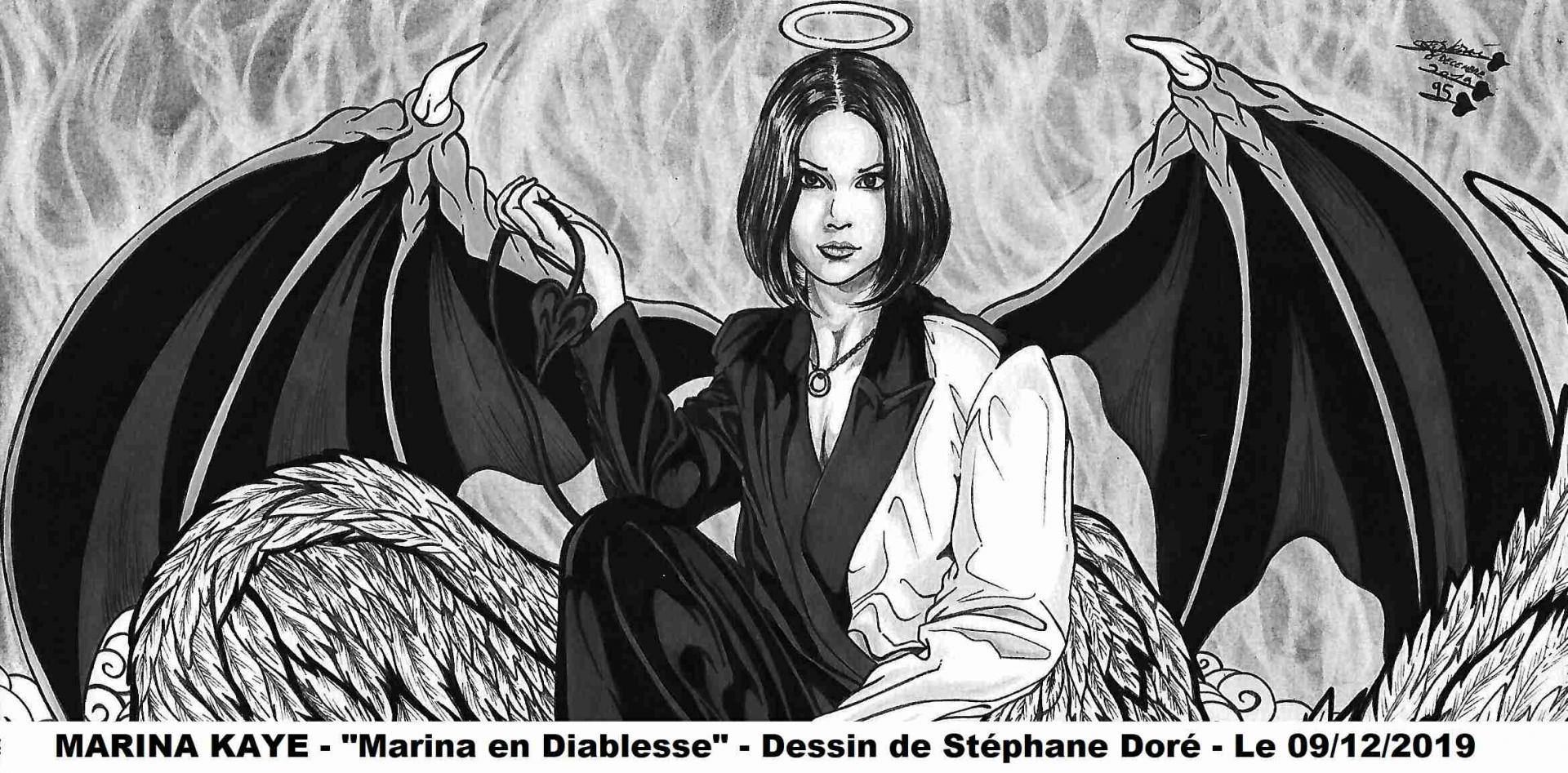 Marina en diablesse - dessin de Stéphane doré